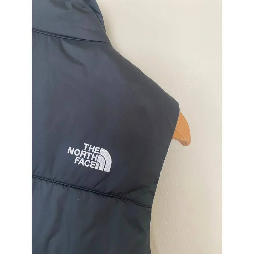 The North Face Everyday Mens Small Black Insulated Puffer Vest Company Logo EUC